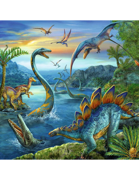 RAVENSBURGER - PUZZLE LA FASCINATION DES DINOSAURES 3X49P