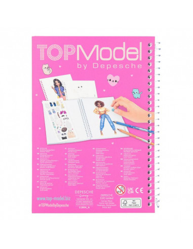 TOPMODEL ALBUM A COLORIER DE POCHE