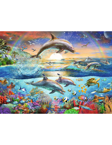 RAVENSBURGER PUZZLE XXL - LE PARADIS DES DAUPHINS 300P