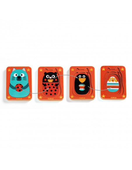 PUZZLE 3 NIVEAUX - MAX & CO - FSC WOOD 100%