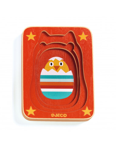 PUZZLE 3 NIVEAUX - MAX & CO - FSC WOOD 100%