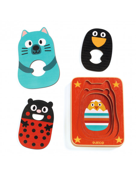 PUZZLE 3 NIVEAUX - MAX & CO - FSC WOOD 100%