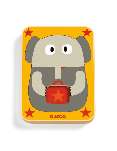 PUZZLE 3 NIVEAUX - LEO & CO - FSC WOOD 100%