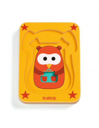 PUZZLE 3 NIVEAUX - LEO & CO - FSC WOOD 100%