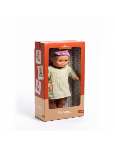 POUPON 32CM HABILLE - BABY PISTACHE