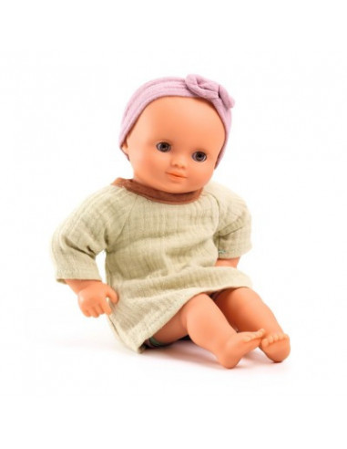 POUPON 32CM HABILLE - BABY PISTACHE