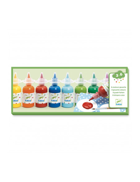 8 bouteilles de gouache