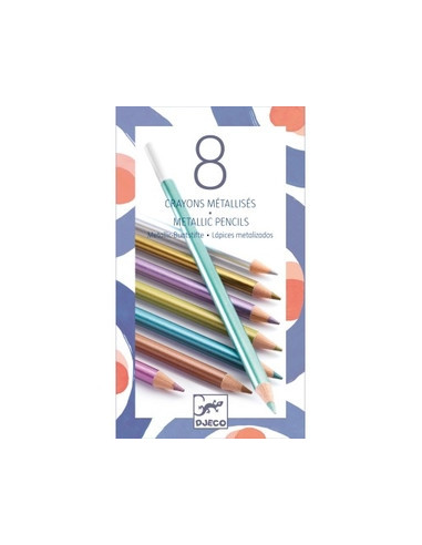 8 crayons metalliques