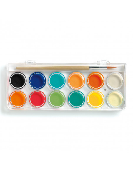 12 pastilles gouaches classique
