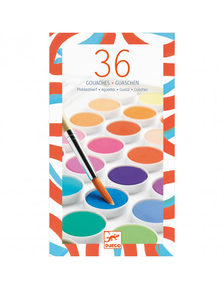 36 pastilles de gouaches