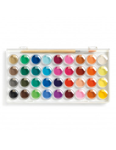 36 pastilles de gouaches