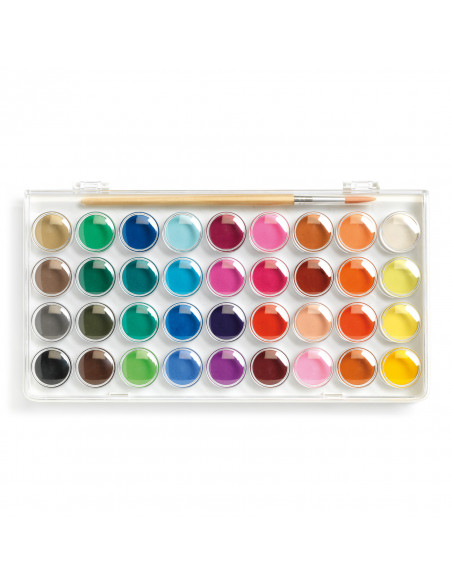 36 pastilles de gouaches