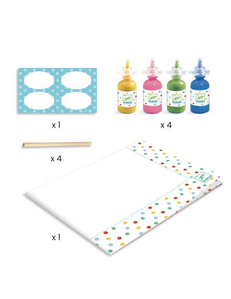 PEINTURE AU BATON POINTILLISME 