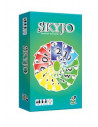 Jeu de cartes Skyjo - Boîte du jeu avec illustration bleue et blanche - Jeu de société stratégique pour 2 à 8 joueurs