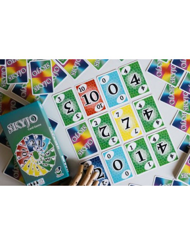 Skyjo - Jeu de Cartes Stratégique Familial 8+ ans - 2 à 8 joueurs