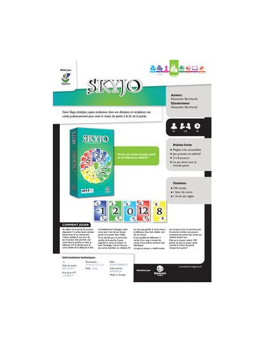 Guide de jeu Skyjo - Illustration des règles et exemples de disposition des cartes