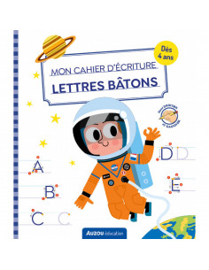 MON CAHIER D'ECRITURE - LETTRES BATONS - ESPACE