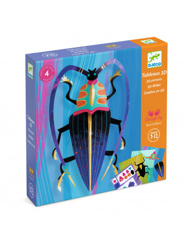 ACTIVITES PAPIER - TABLEAU 3D - PAPER BUGS - FSC MIX