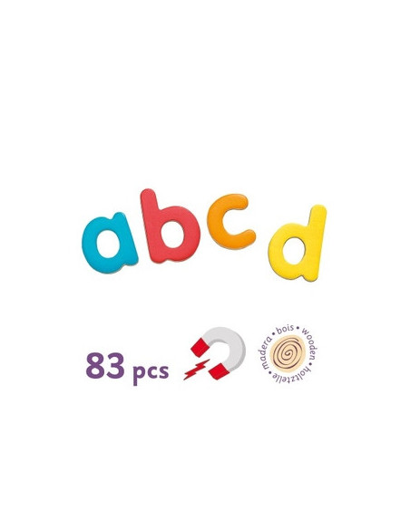 MAGNETIQUE BOIS 83 LETTRES SCRIPT