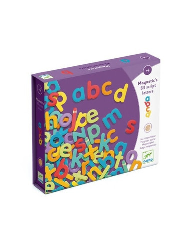 MAGNETIQUE BOIS 83 LETTRES SCRIPT