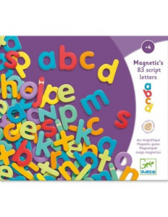 MAGNETIQUE BOIS 83 LETTRES SCRIPT
