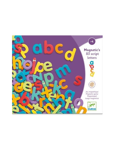 MAGNETIQUE BOIS 83 LETTRES SCRIPT
