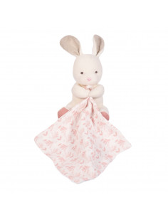 DOUDOU BOTANIC BIO - LAPIN AVEC DOUDOU ROSE PM 15CM 2