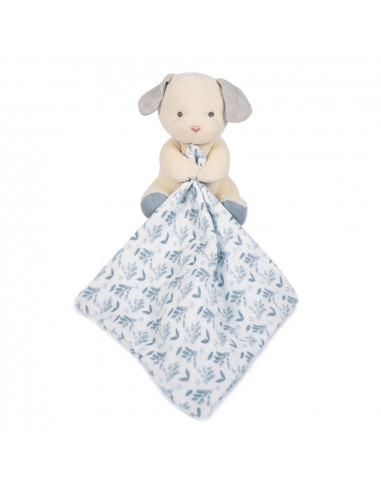 DOUDOU BOTANIC BIO - CHIEN AVEC DOUDOU BLEU PM 15CM