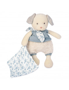 DOUDOU BOTANIC BIO - CHIEN AVEC DOUDOU BLEU MM 22CM 2