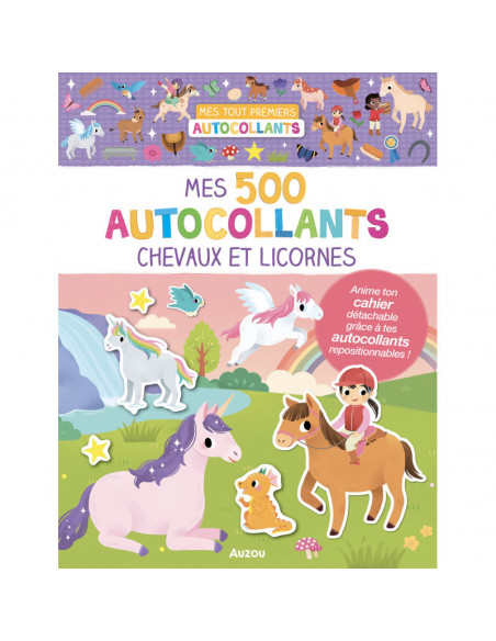 Mes tout premiers autocollants - 500 autocollants chevaux et licorne