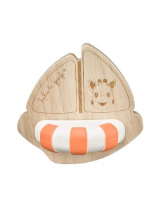 Sophie la girafe - jouet de bain rubber with wood 2