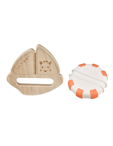 Sophie la girafe - jouet de bain rubber with wood
