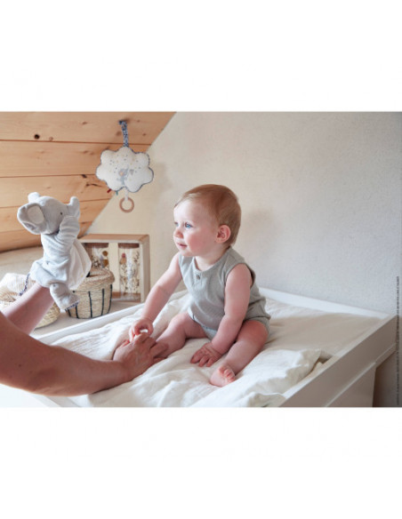 PETITES CHANSONS - DOUDOU MARIONNETTE ELEPHANT PETITE ETOILE