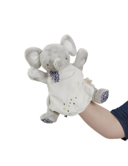 PETITES CHANSONS - DOUDOU MARIONNETTE ELEPHANT PETITE ETOILE
