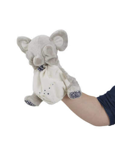 PETITES CHANSONS - DOUDOU MARIONNETTE ELEPHANT PETITE ETOILE