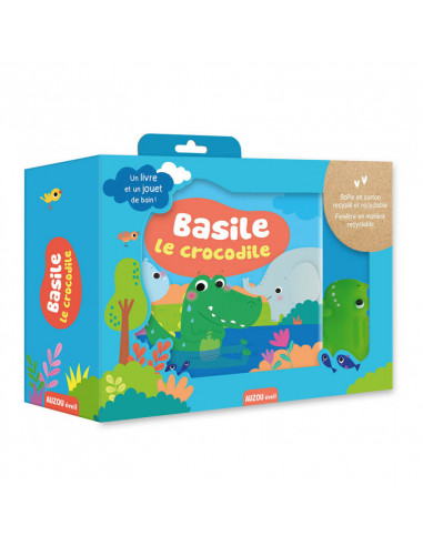 Livre de bain basile le crocodile
