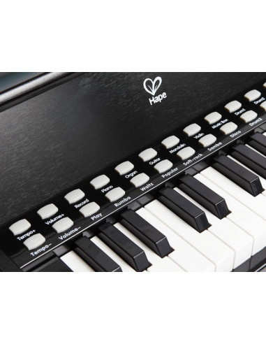 Piano avec apprentissage interactif noir