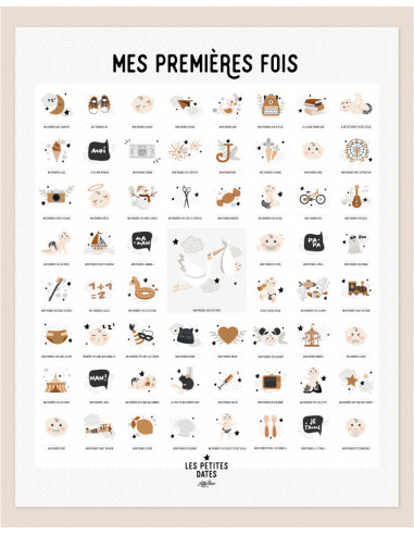 Affiche "mes premieres fois" - peau claire