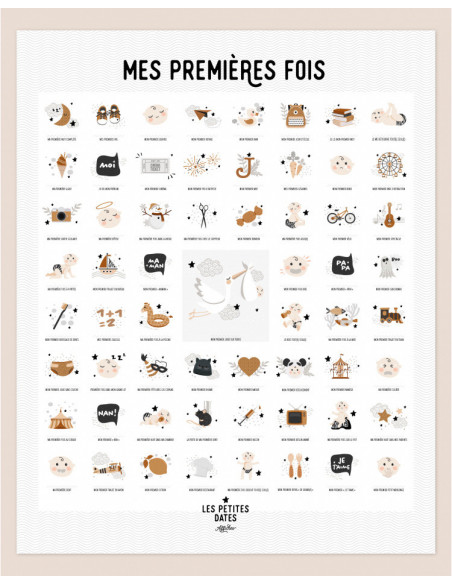 Affiche "mes premieres fois" - peau claire