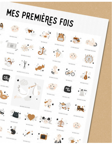 Affiche "mes premieres fois" - peau claire