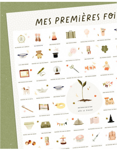 Affiche "mes premieres fois" - lea le pivert