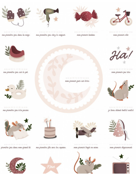 Affiche "mes premieres fois" - souris poudre