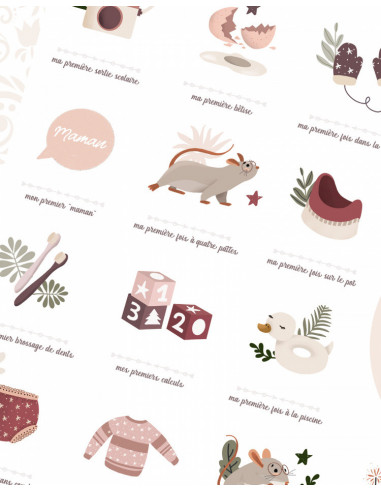 Affiche "mes premieres fois" - souris poudre