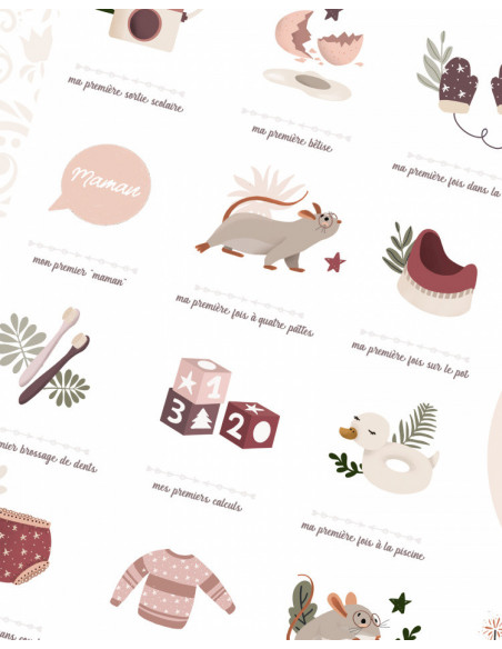 Affiche "mes premieres fois" - souris poudre