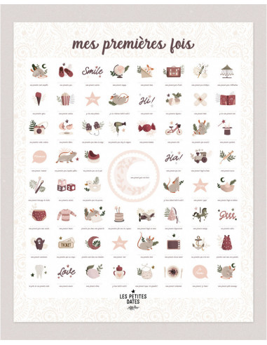 Affiche "mes premieres fois" - souris poudre