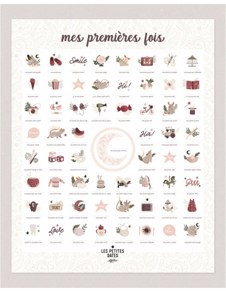 Affiche "mes premieres fois" - souris poudre