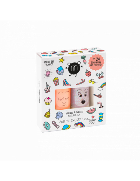 Set 2 vernis eau - flamingo polly