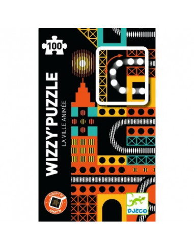 WIZZY PUZZLE - LA VILLE ANIMEE 100 PCS