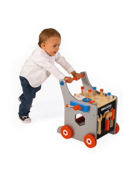 CHARIOT MAGNETIQUE BRICO'KIDS (BOIS)