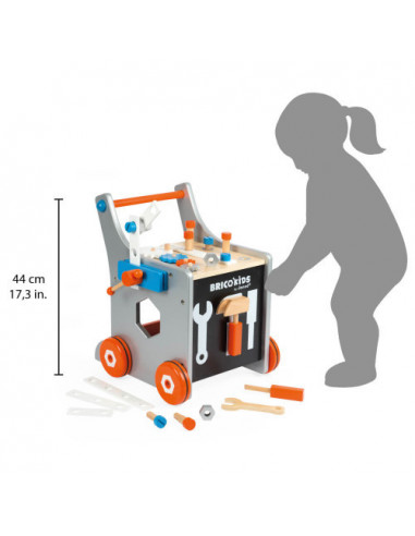 CHARIOT MAGNETIQUE BRICO'KIDS (BOIS)